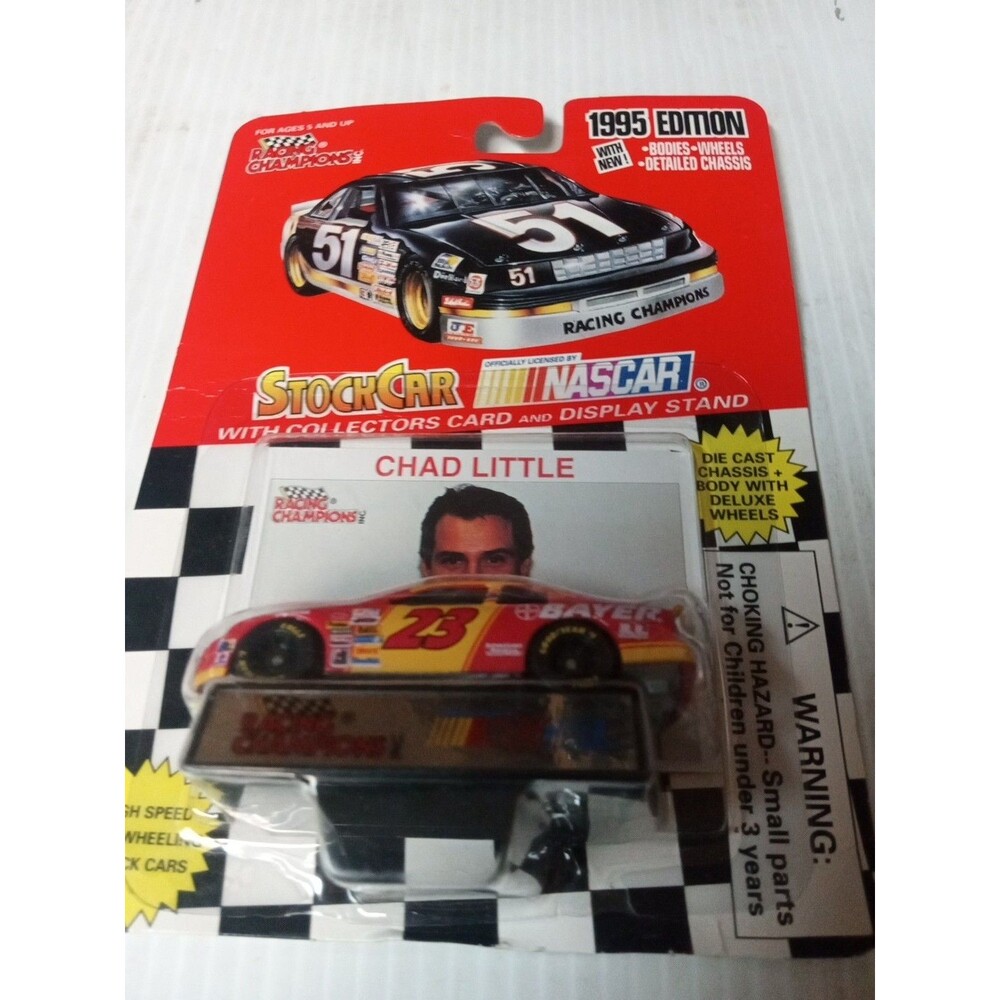 Signed Chad Little Racing Champions Nascar#23 Car 1/64 Die Cast 1995 Edition